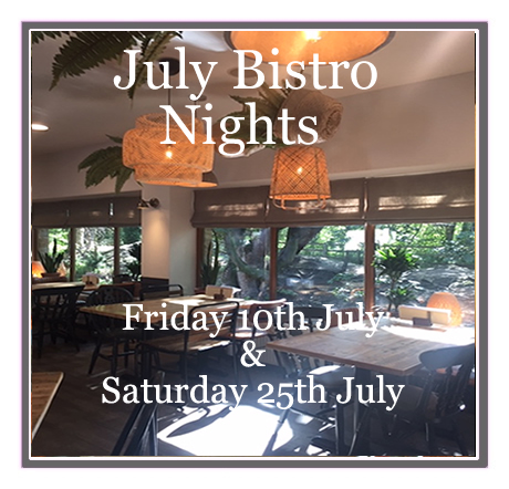 Riley's July Bistro Menu image