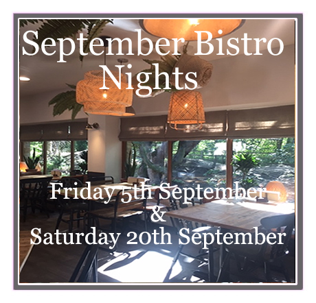 September Bistro Nights Menu